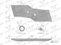 Dłuto lewe, nakładka lemiesza obracalnalewa 14mm 622129 zastosowanie Kuhn stal borowa, Royal Farm