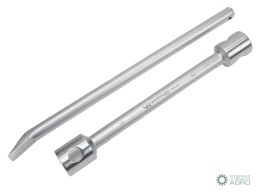 Klucz do kół , 395 mm długości rozmiar 32X33 mm z łyżką, do prac montażowych i demontażowych w mechanice , Waryński