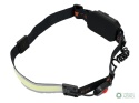 Latarka czołówka, paskowa SOFT LED COB 450lm z funkcją RED z tyłu ładowana USB, Teger