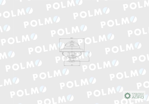 Termostat 162000060702 Case POLMO