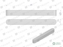 Wpust pryzmatyczny 6x6x56 TEGER, (sprzedawane po 10)