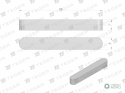 Wpust pryzmatyczny 8x7x56 TEGER, (sprzedawane po 10)