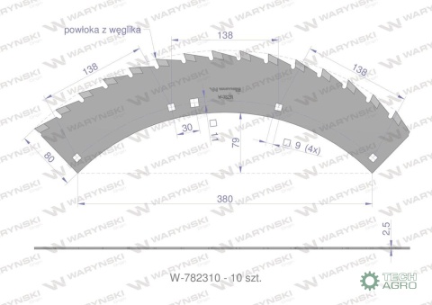 Zestaw PIŁ KEMPER 375 CA790405, Waryński