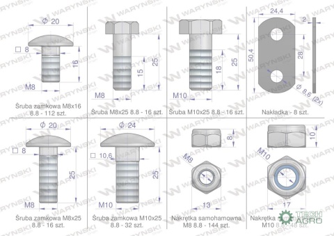 Zestaw PIŁ KEMPER 475 (plus), Waryński