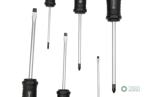 Zestaw wkrętaków ze stali odpornej na skręcanie SVCM 6 szt z hartowanymi grotami, Waryński