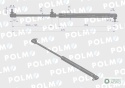 Siłownik szyby tylnej L max. 475mm 1873903M93P MASSEY FERGUSON. LANDINI. FORD POLMO