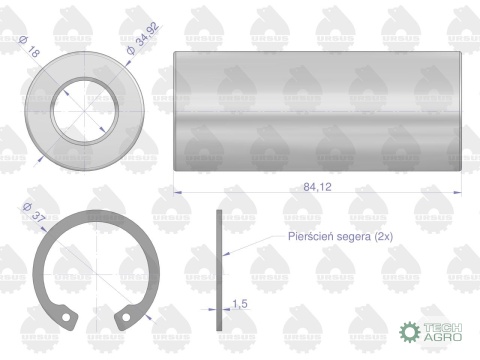 Tłok silnika 3134026K MF4 ORYGINAŁ URSUS....