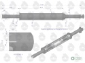 Tłumik 1120mm 3029104M1 5,2kg MF3 C-3603P (prosty) ORYGINAŁ URSUS