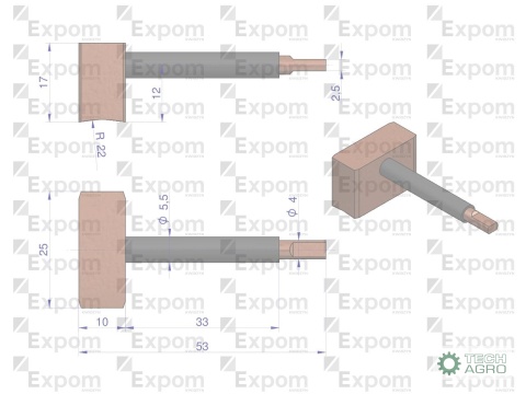 Komplet szczotek rozrusznika 2005834177. 46657000 C-330 C-360 ZETOR Nowy Typ EXPOM KWIDZYN eu