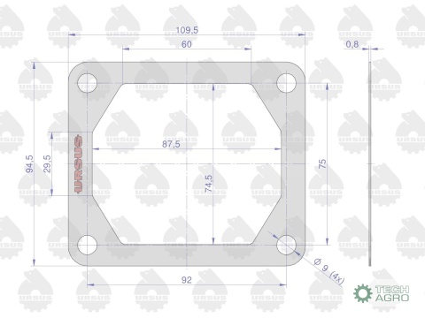 Komplet ( zestaw ) uszczelek sprężarki 8973126404. 8973126504, 36847145KU MF3 ORYGINAŁ URSUS