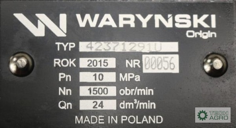 Pompa hydrauliczna PZ18AT podnośnika wzmocniona 23 l/min C-330 ORYGINAŁ URSUS