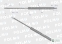 Siłownik szyby przedniej tylnej drzwi Lmax. 505mm 4402638P DEUTZ LAMBORGHINI SAME POLMO