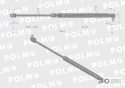 Siłownik szyby tylnej L max. 485,5mm 47108190P NEW HOLLAND STEYR POLMO