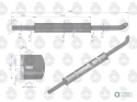 Tłumik okrągły długi 5.4kg 1280mm C-360EMALIA ORYGINAŁ URSUS