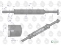 Tłumik okrągły długi 5.5kg 1180mm C-360(prosty) ORYGINAŁ URSUS