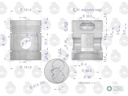 Zestaw naprawczy silnika C-330 (komplet) ORYGINAŁ URSUS