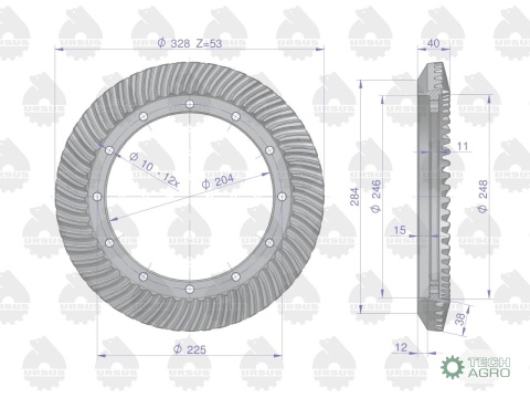 KOŁO TAL.ZETOR NITY FI10 URSUS