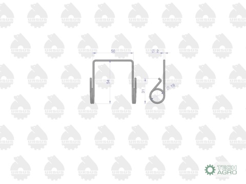 Komplet sprężyn sprzęgła C-330/360 50501120 Oryginał Ursus