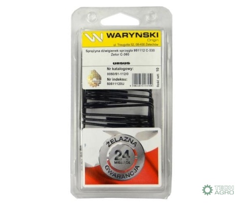 Sprężyna dźwigienek sprzęgła 951112 sprzedawane po 10 C-330 Zetor C-360 ORYGINAŁ URSUS