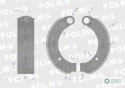 Szczęka hamulcowa kpl. 1-prawa 1-lewa przyczepa D-47 7037020050 7037020040 POLMO