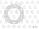 Uszczelka pokrywy WOM krążelit 0.8mm C-330 ( sprzedawane po 10 ) ORYGINAŁ URSUS