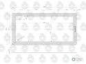 Uszczelka pokrywy podnośnika krążelit 0.8mm Zetor ( sprzedawane po 5 ) ORYGINAŁ URSUS