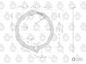 Uszczelka pokrywy pompy hydraulicznej krążelit 0.8mm Zetor ( sprzedawane po 5 ) ORYGINAŁ URSUS