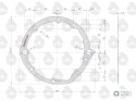 Uszczelka pompy podnośnika 95462 krążelit 0.8mm C-360 Zetor ( sprzedawane po 5 ) ORYGINAŁ URSUS