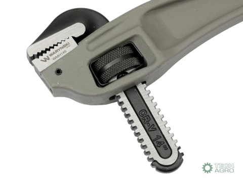 Klucz do rur, typ amerykański 14" kątowy uchwyt aluminium wzmocniony, Waryński
