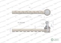 Przegub kierowniczy 240mm AL39019 WARYŃSKI