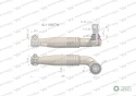 Przegub kierowniczy lewy 285mm- M22x1,5AL110957 WARYŃSKI