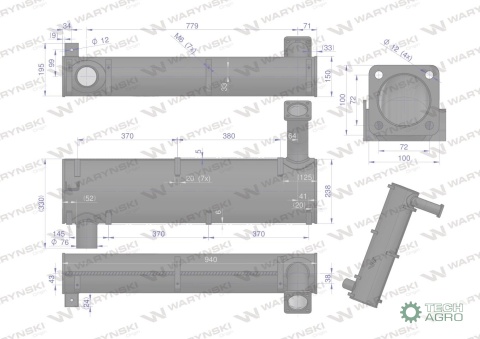 Tłumik poziomy Renault RL13196 WARYŃSKI