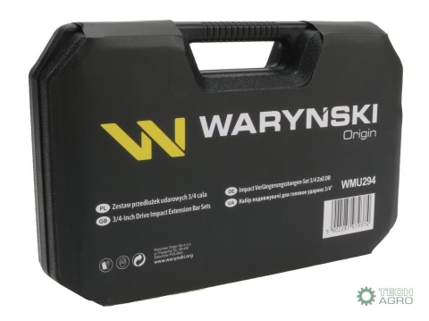 Zestaw przedłużek do nasadek udarowych,3/4 cala 100 150 i 250 mm z utwardzanej stali stopowej CrMo 3 el., do prac w mechanice po