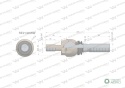 Przegub kierowniczy 245mm- 1-12; 1 1/4-12 RE161023 , RE214056 WARYŃSKI