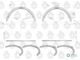 Komplet Półpier. P-1 (I szlif) 31137 7211 MF-3 ORYGINAŁ URSUS