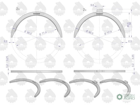 Komplet Półpier. P-1 (I szlif) 31137 7211 MF-3 ORYGINAŁ URSUS Komplet Półpier. P-1 (I szlif) 31137 7211 MF-3 ORYGINAŁ URSUS