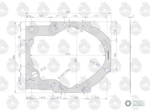 Komplet ( zestaw ) uszczelek skrzyni C-385 ORYGINAŁ URSUS Komplet ( zestaw ) uszczelek skrzyni C-385 ORYGINAŁ URSUS