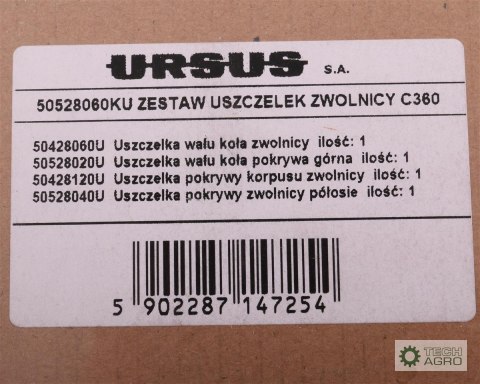 Komplet ( zestaw ) uszczelek zwolnicy 50528020. 50428120. 50528040 C-360 ORYGINAŁ URSUS Komplet ( zestaw ) uszczelek zwolnicy 50528020. 50428120. 50528040 C-360 ORYGINAŁ URSUS