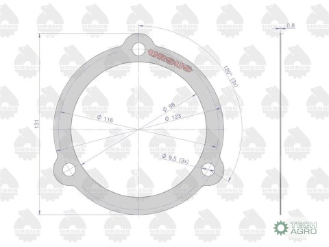 Komplet ( zestaw ) uszczelek zwolnicy 50528020. 50428120. 50528040 C-360 ORYGINAŁ URSUS Komplet ( zestaw ) uszczelek zwolnicy 50528020. 50428120. 50528040 C-360 ORYGINAŁ URSUS