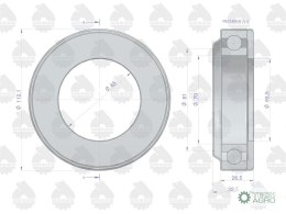 ŁOŻYSKO WYC.C385 3 DŹWIG.PREMIUM U