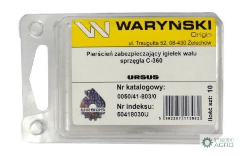 Pierścień zabezpieczający igiełek wału sprzęgła sprzedawane po 10 C-360 ORYGINAŁ URSUS Pierścień zabezpieczający igiełek wału sprzęgła sprzedawane po 10 C-360 ORYGINAŁ URSUS