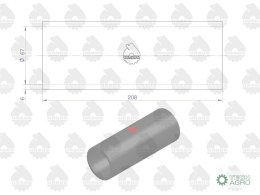 PRZEWÓD GUM 210 MM/FI70 C385 URSUS