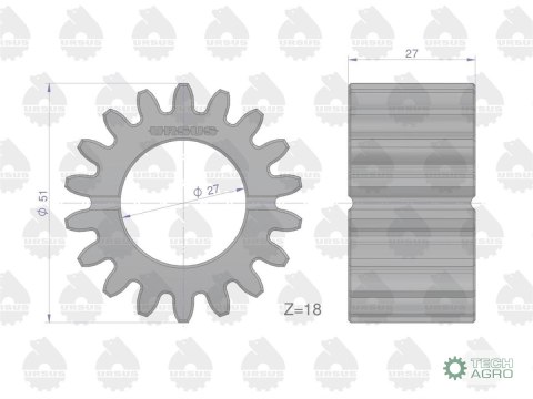 Satelit mechanizmu reduktora Z-18 MF3 ORYGINAŁ URSUS Satelit mechanizmu reduktora Z-18 MF3 ORYGINAŁ URSUS