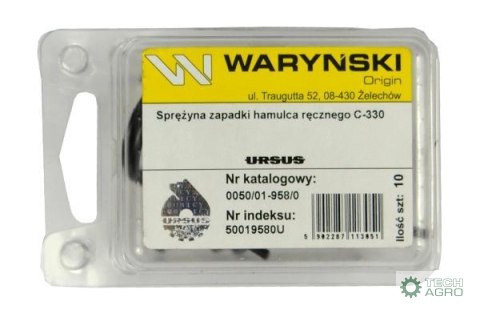 Sprężyna zapadki hamulca ręcznego sprzedawane po 10 C-330 ORYGINAŁ URSUS Sprężyna zapadki hamulca ręcznego sprzedawane po 10 C-330 ORYGINAŁ URSUS