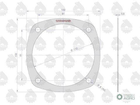 Uszczelka I pokrywy przedniej łożyska krążelit 0.8mm C-385 ( sprzedawane po 10 ) ORYGINAŁ URSUS Uszczelka I pokrywy przedniej łożyska krążelit 0.8mm C-385 ( sprzedawane po 10 ) ORYGINAŁ URSUS