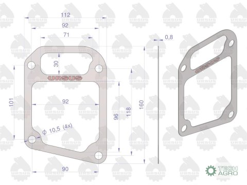 Uszczelka korpusu pompy wody krążelit 0.8mm C-385 ( sprzedawane po 10 ) ORYGINAŁ URSUS Uszczelka korpusu pompy wody krążelit 0.8mm C-385 ( sprzedawane po 10 ) ORYGINAŁ URSUS