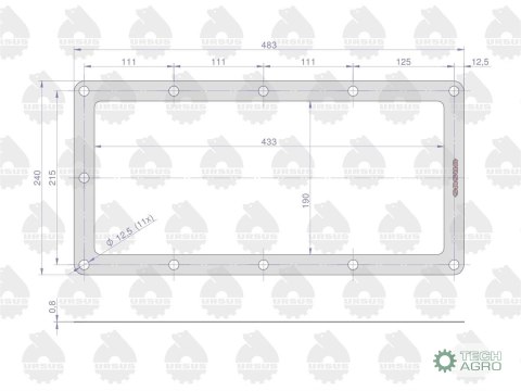 Uszczelka podnośnika krążelit 0.8mm C-360 ( sprzedawane po 5 ) ORYGINAŁ URSUS Uszczelka podnośnika krążelit 0.8mm C-360 ( sprzedawane po 5 ) ORYGINAŁ URSUS