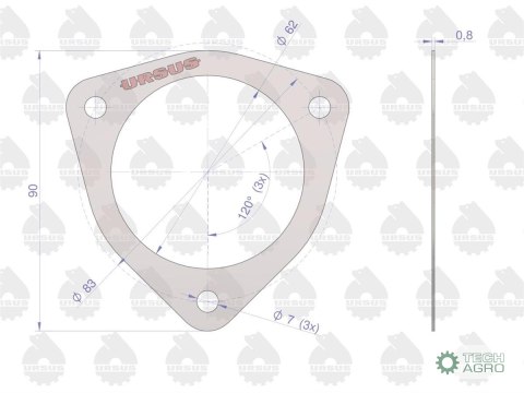 Uszczelka pokrywy termostatu krążelit 0.8mm C-385 ( sprzedawane po 10 ) ORYGINAŁ URSUS Uszczelka pokrywy termostatu krążelit 0.8mm C-385 ( sprzedawane po 10 ) ORYGINAŁ URSUS