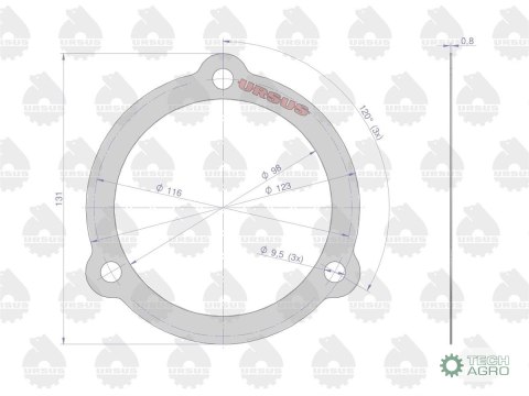 Uszczelka pokrywy tylnej zwolnicy krążelit 0.8mm C-360 ( sprzedawane po 10 ) ORYGINAŁ URSUS Uszczelka pokrywy tylnej zwolnicy krążelit 0.8mm C-360 ( sprzedawane po 10 ) ORYGINAŁ URSUS