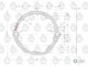 Uszczelka pompy podnośnika 95462 krążelit 0.8mm C-360 Zetor ( sprzedawane po 5 ) ORYGINAŁ URSUS